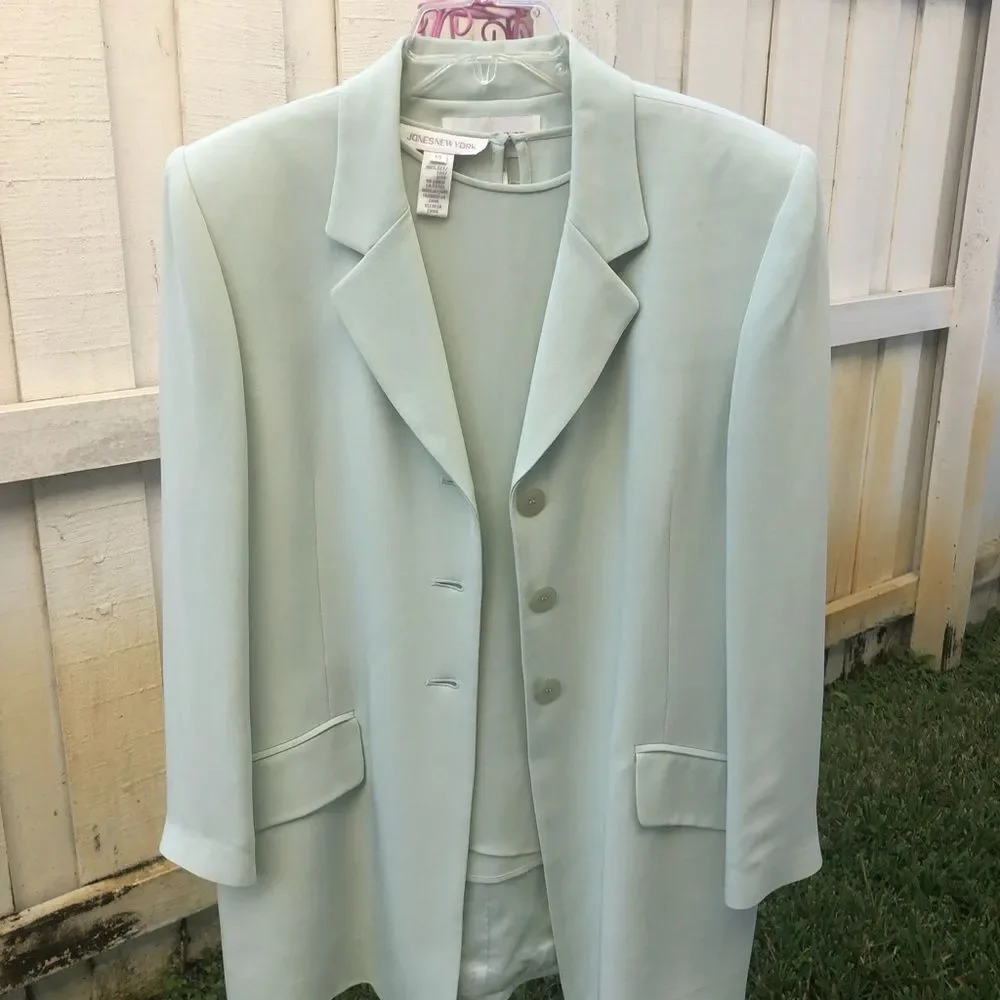 Jones New York 3 pieces 100% silk suit size 14 - Picture 9 of 16
